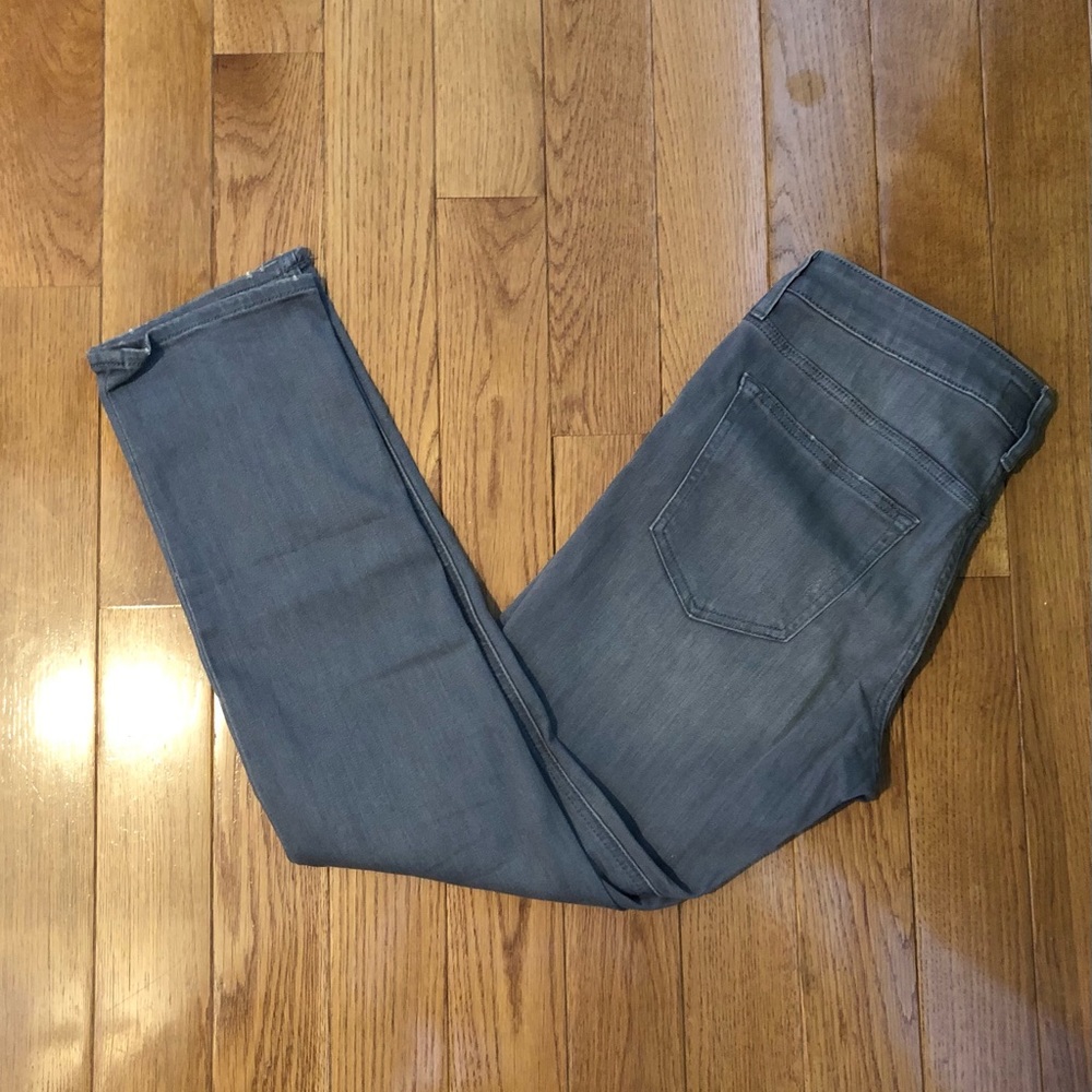 Express for men stretch + slim grey jeans 30x30